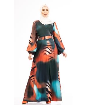 Dress mixed with different colors 